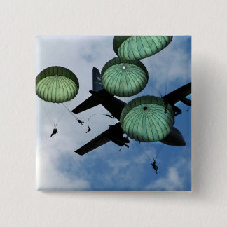 Massensprungs-Auftrag, Fallschirme, US-Armee Button