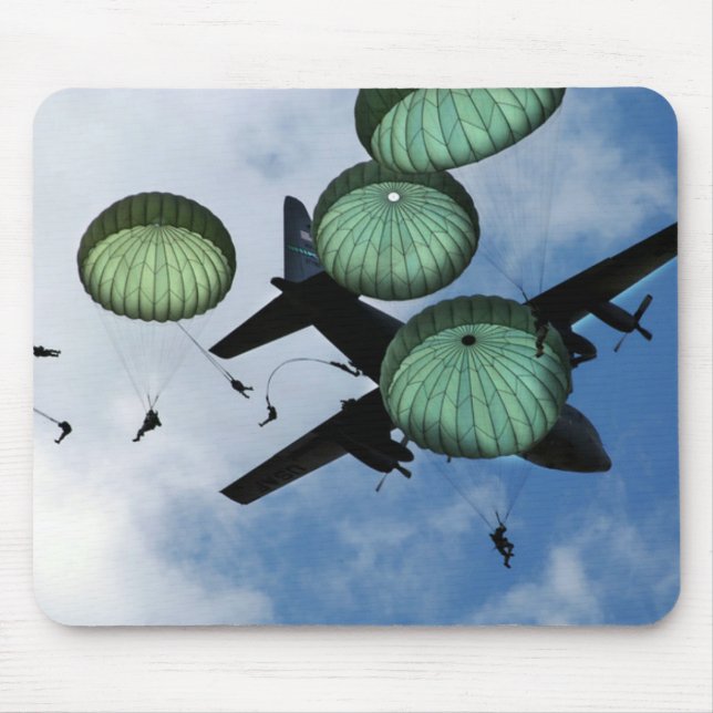 Massensprungs-Auftrag, Fallschirme, US-Armee Mousepad (Vorne)