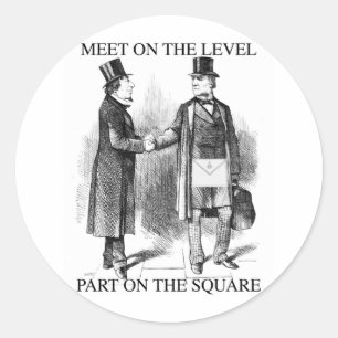 Massentreffen Runder Aufkleber