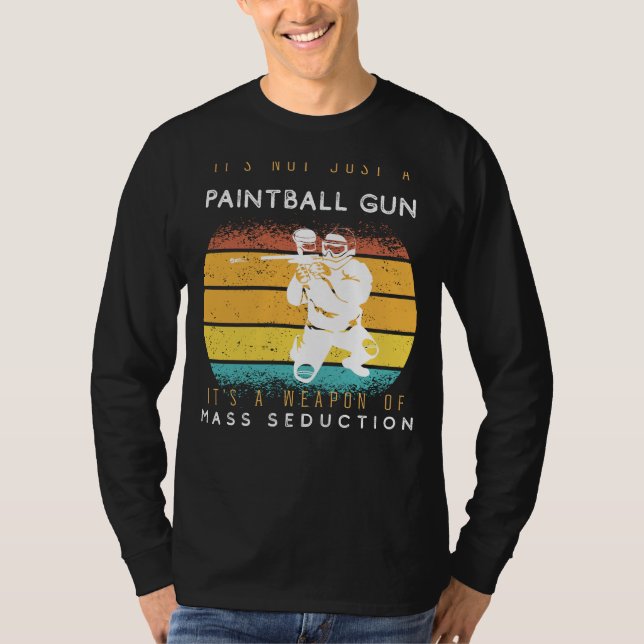 Massenverführung Paintball-Schusswaffe T-Shirt - P (Vorderseite)