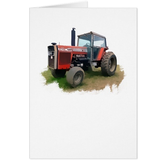 Massey Ferguson Red Tractor auf dem Feld (Vorne)
