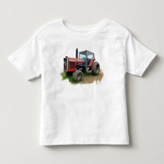 Massey Ferguson Roter Traktor auf dem Feld Kleinkind T-shirt