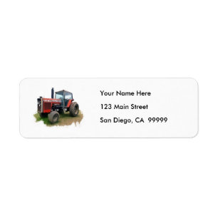 Massey Ferguson roter Traktor auf dem Gebiet