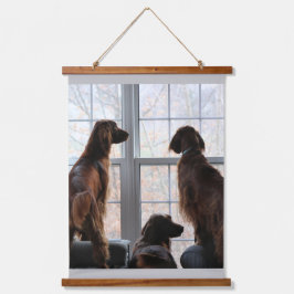 Maßgeschneidert 66 cm x 91,4 cm Vertikal (Portrait Wandteppich Mit Holzrahmen