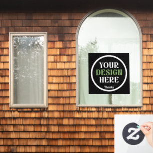 maßgeschneidert, einzigartig, elegant und minimali fensteraufkleber