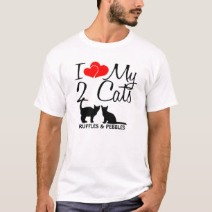 Maßgeschneidert I Liebe meiner beiden Katzen T-Shirt