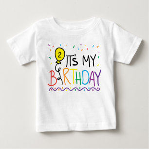 Maßgeschneidert ist es mein Geburtstagsballon-T -  Baby T-shirt