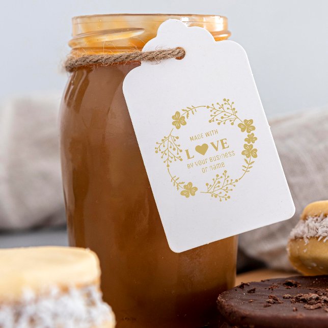 Maßgeschneidert mit Liebe Quote Blume Garland Gummistempel (Von Creator hochgeladen)