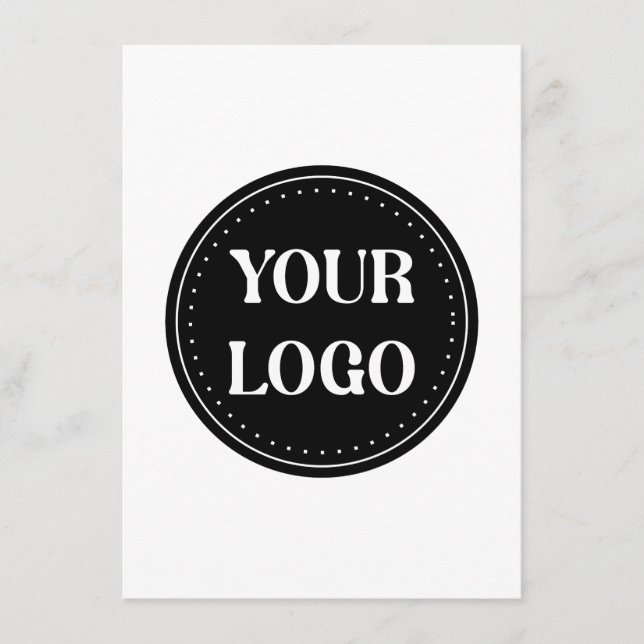 Maßgeschneidert, modern, elegant und zeitlos begleitkarte (Vorderseite)