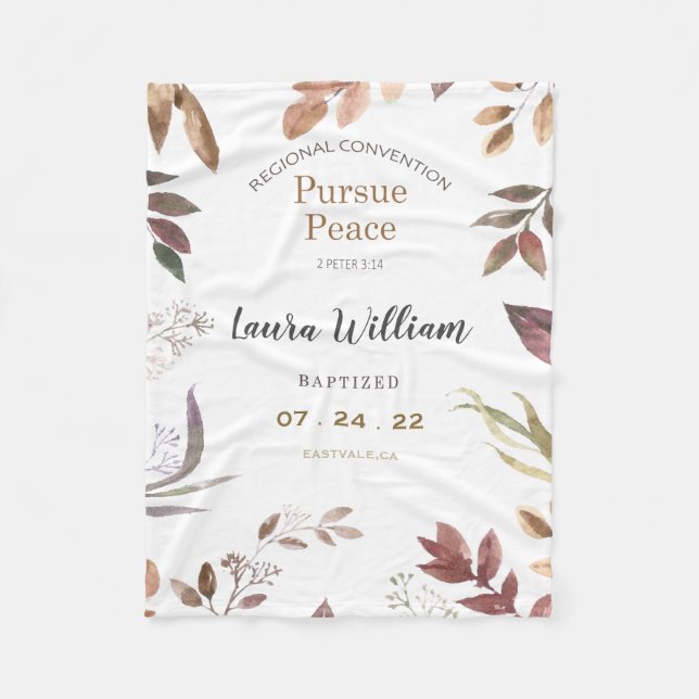 Maßgeschneiderte 2022 JW Convention Baptism Fleece (Vorderseite)