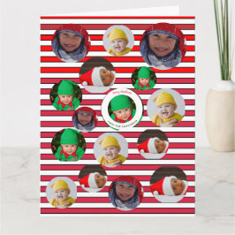 Maßgeschneiderte 4-Foto-🎄 Weihnachten Karte