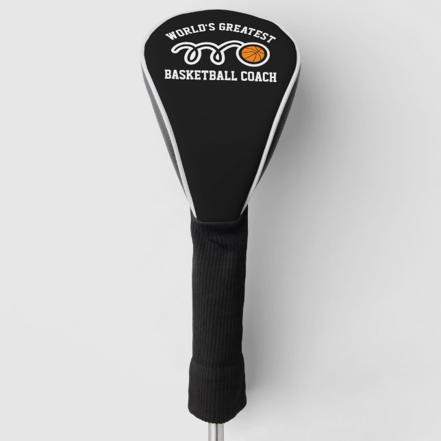 Maßgeschneiderte Abdeckung für Basketballtrainer Golf Headcover (Vorderseite)
