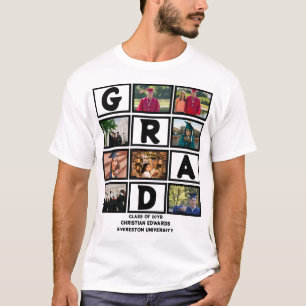 Maßgeschneiderte Abschluss-Klasse für Foto-Collage T-Shirt