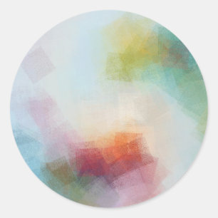 Maßgeschneiderte Abstrakte Kunst Moderne Blankenvo Runder Aufkleber