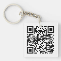 Maßgeschneiderte Acryl-Schlüsselanhänger - QR-Code