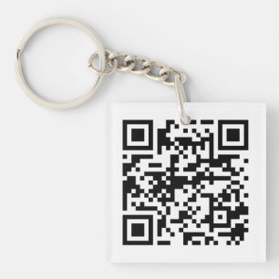 Maßgeschneiderte Acryl-Schlüsselanhänger - QR-Code Schlüsselanhänger