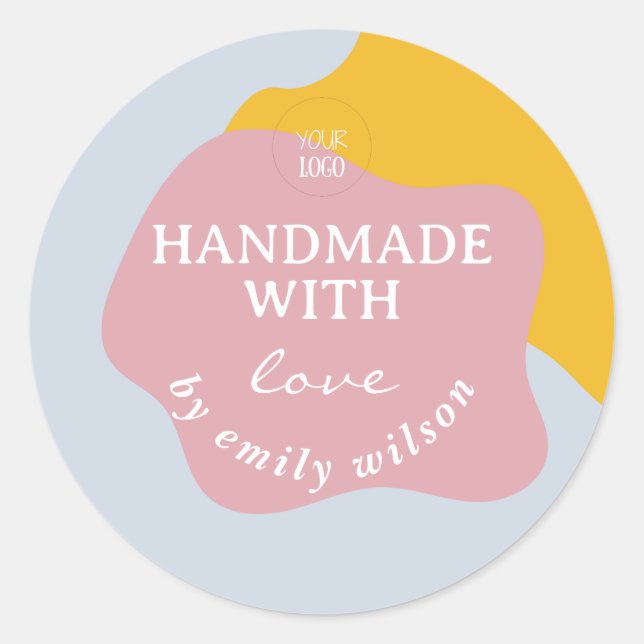 Maßgeschneiderte Angebote für kleine Unternehmen,  Runder Aufkleber (Vorderseite)