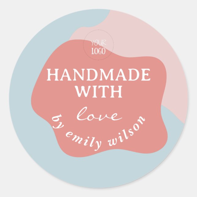 Maßgeschneiderte Angebote für kleine Unternehmen,  Runder Aufkleber (Vorderseite)