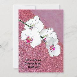 Maßgeschneiderte Angebotsplatte Wasserfarbene Orch Dankeskarte
