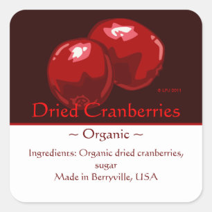 Maßgeschneiderte Aufkleber für Cranberry
