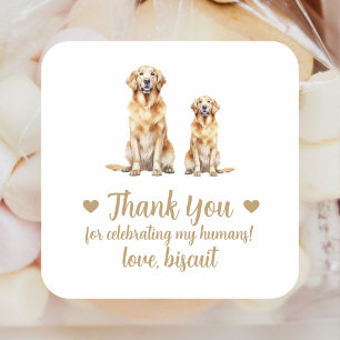 Maßgeschneiderte Aufkleber für Hunde-Gastgeschenk 