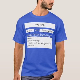 Maßgeschneiderte Ausfüllung der leeren abgebrannte T-Shirt