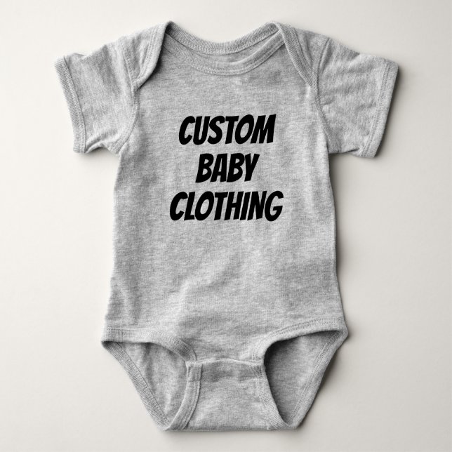 Maßgeschneiderte Baby Bodysuits Blank Template (Vorderseite)