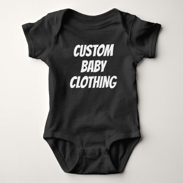Maßgeschneiderte Baby Bodysuits Blank Template (Vorderseite)