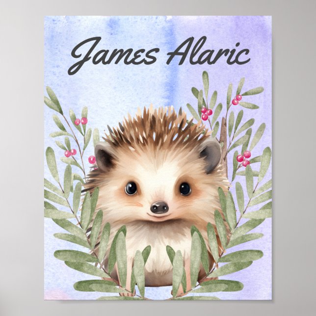 Maßgeschneiderte Baby Kinderzimmer gesteppte Canva Poster (Vorne)