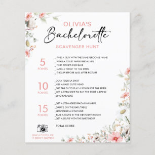 Maßgeschneiderte Bachelorette-Scavenger-Wildblumen