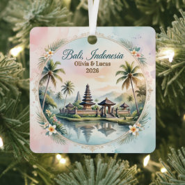 Maßgeschneiderte Bali Indonesien Flitterwochen Eri Ornament Aus Metall