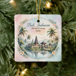 Maßgeschneiderte Bali Indonesien Hochzeitsreise Er Keramikornament