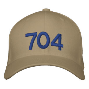 Maßgeschneiderte Baseball Cap Charlotte NC 704 Bestickte Baseballkappe