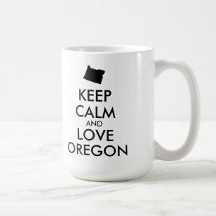 Maßgeschneiderte BEHALTEN CALM- und LIEBE-OREGON Kaffeetasse