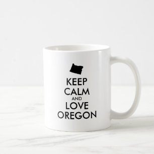 Maßgeschneiderte BEHALTEN CALM- und LIEBE-OREGON Tasse