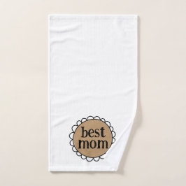 Maßgeschneiderte BEST MAMA Scallopedrand Handtuch