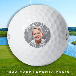 Maßgeschneiderte beste Mama je nach Par Kids Foto Golfball