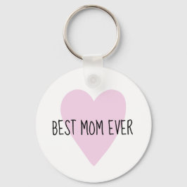 Maßgeschneiderte beste Mama je rosa Herz Schlüsselanhänger