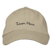 Maßgeschneiderte, bestickte Team Baseball Cap