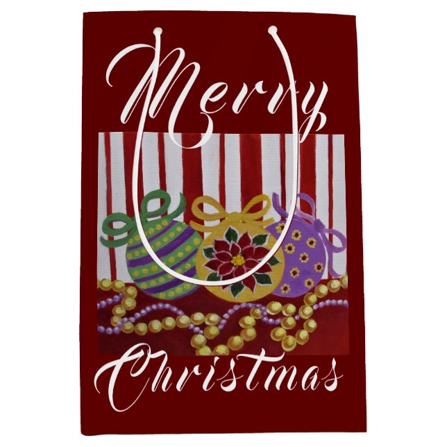 Maßgeschneiderte Beutel für Bausteine und Perlen - Mittlere Geschenktüte (Vorderseite)