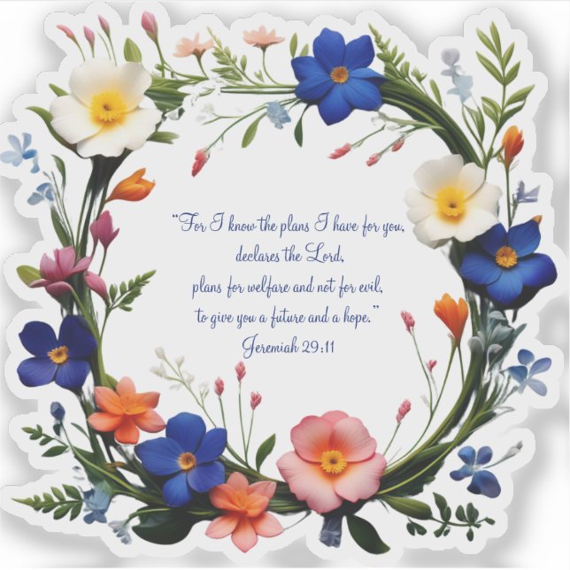 Maßgeschneiderte Bibe Verse Vinyl Sticker (Vorderseite)