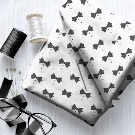 Maßgeschneiderte Black Bow Krawatte & Buttons ID10 Stoff