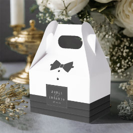 Maßgeschneiderte Black Bow Krawatte Wedding ID1090 Geschenkschachtel