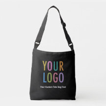 Maßgeschneiderte Black Crossbody Totbeutel mit Fir