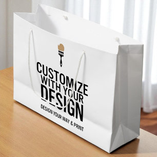 Maßgeschneiderte Blank 12x9" Business Company Große Geschenktüte