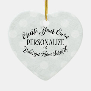 Maßgeschneiderte Blank - Erstellen Sie Ihre eigene Keramik Ornament