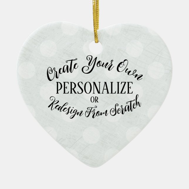 Maßgeschneiderte Blank - Erstellen Sie Ihre eigene Keramik Ornament (Vorne)