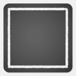 Maßgeschneiderte Blank-Imitat-Chalkboard-Stickers Quadratischer Aufkleber