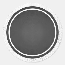 Maßgeschneiderte Blank-Imitat-Chalkboard-Stickers Runder Aufkleber