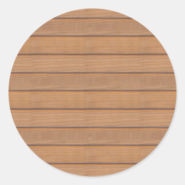 Maßgeschneiderte Blankenart aus Braunholz Elegante Runder Aufkleber (Vorderseite)